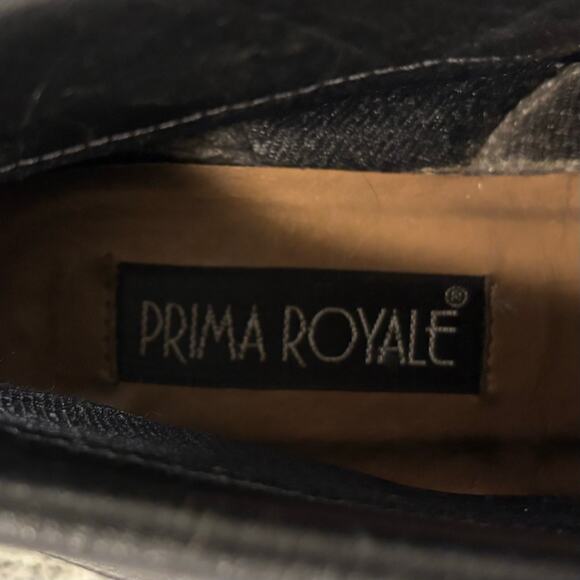 Y2K Vintage Prima Royale Black Leather Lace-Up Ankle Boots, size 8 - Picture 6 of 7